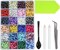 Glass Hotfix Rhinestones Bulk SS30 2880pcs 24 Colors Hotfix Crystal Flatback Rhinestones for Crafts Clothes with Tweezers and Wax Pencil Kit